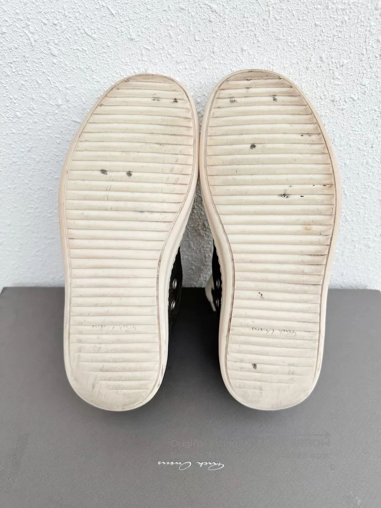 Rick Owens Rick Owens Low Top Gray Pebbled Leather. Size US 6 / IT 36 - 7 Thumbnail