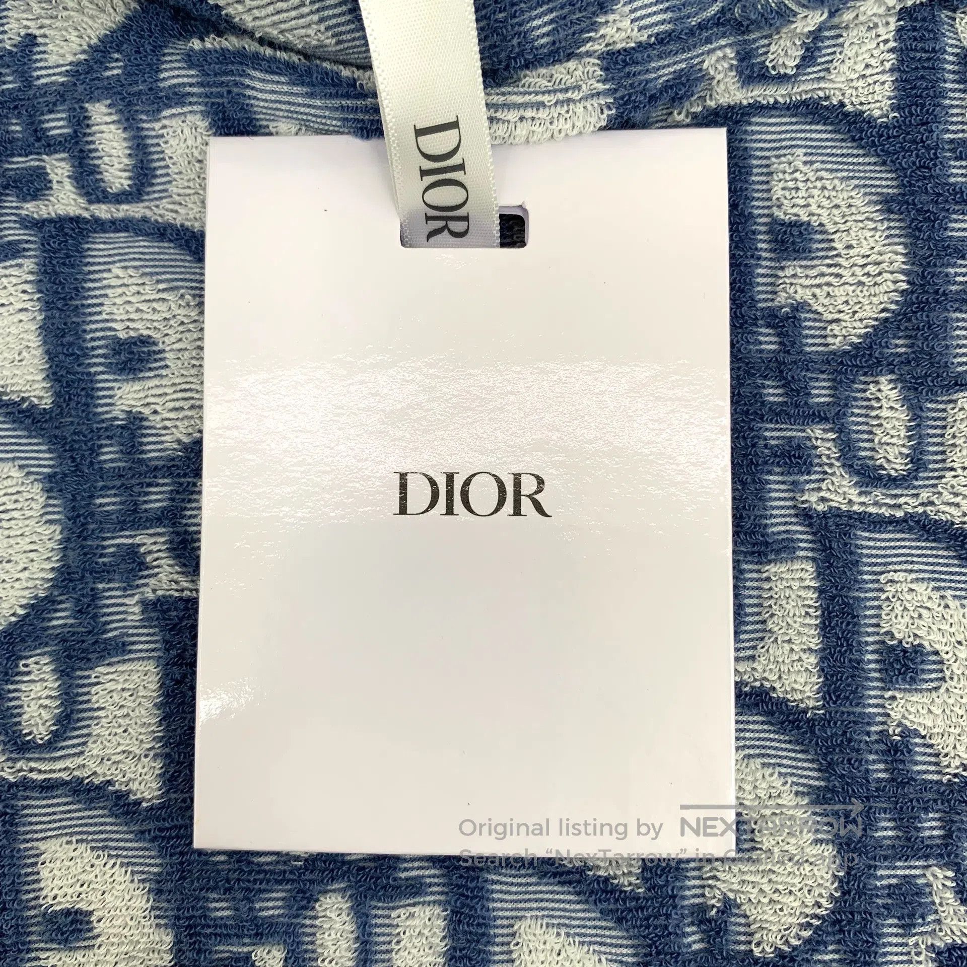 Dior Dior Blue Logo Jacquard Full Print Cotton Hooded Sleeveles Size XL / US 12-14 / IT 48-50 - 6 Thumbnail