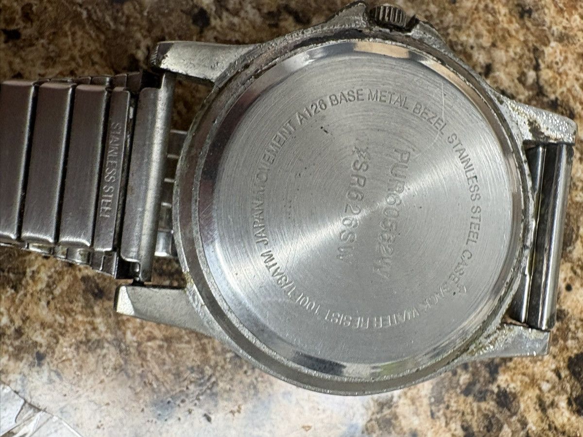 Pulsar Vintage Watch White Dial Two Tone Stretch Band Date Japa Size ONE SIZE - 5 Thumbnail
