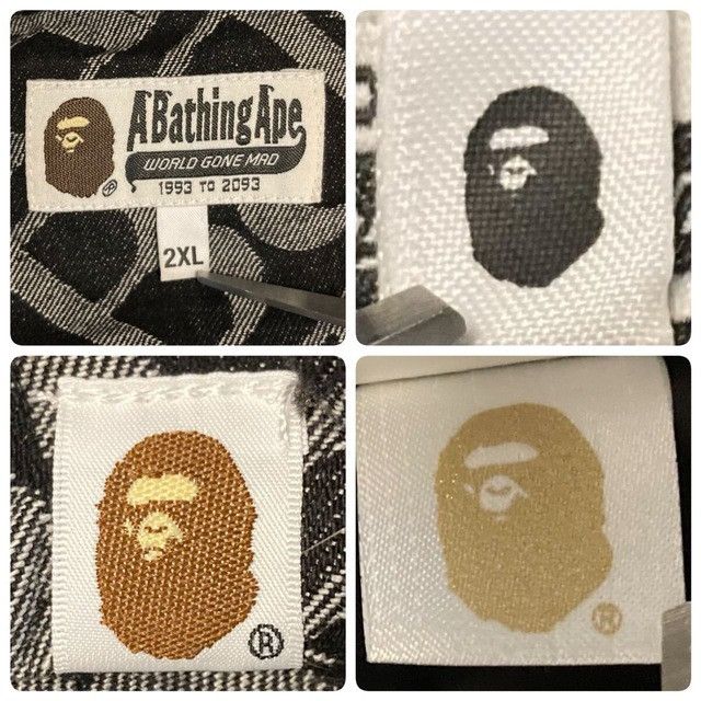 Bape BAPE Denim Monogram Puffer Down Jacket a bathing ape Size US XXL / EU 58 / 5 - 8 Thumbnail