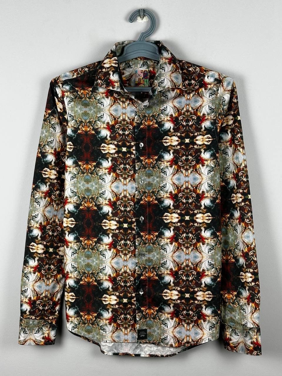 Designer Avant Garde Preppy Y2K Graphic Shirt Art Size US M / EU 48-50 / 2 - 1 Thumbnail