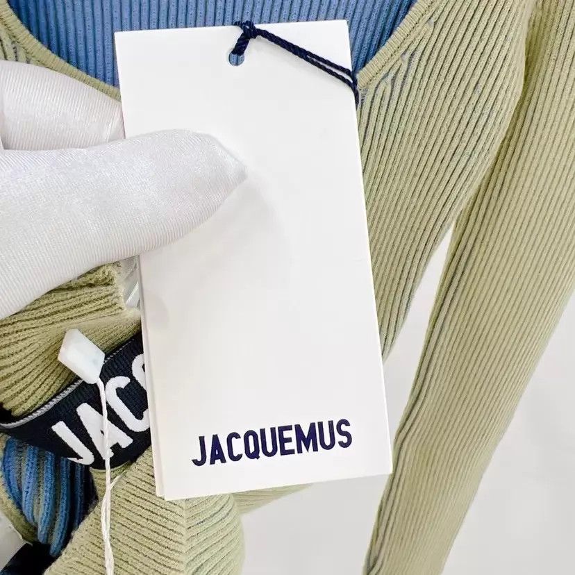 Jacquemus Jacquemus Green & Blue Colorblock Knit Top 36 Size XS / US 0-2 / IT 36-38 - 8 Thumbnail