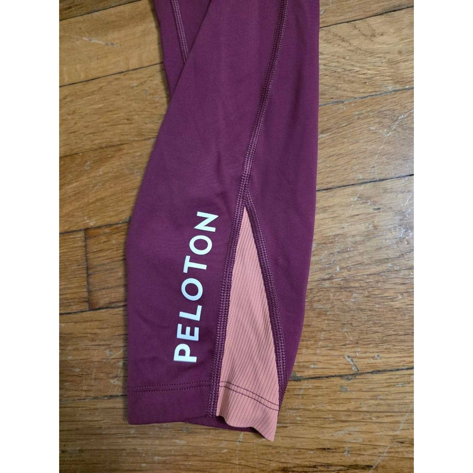 Peloton Peloton Move Mission Rib Insert Crop Leggings Purp M A001159 Size 22" - 7 Thumbnail