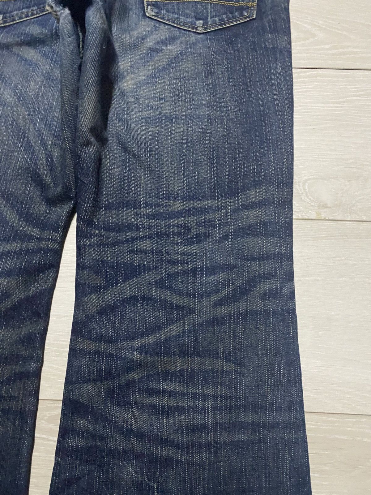 Japanese Brand Vintage Denim Craft Mud Faded Wash Distressed Repair Flare Size US 36 / EU 52 - 10 Thumbnail