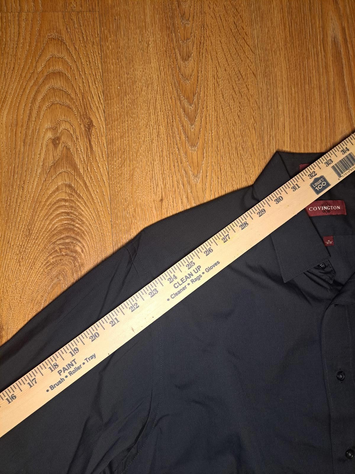 Covington Covington Dress Shirt Mens Medium 16-32/33 Black Cotton Size 38R - 7 Thumbnail