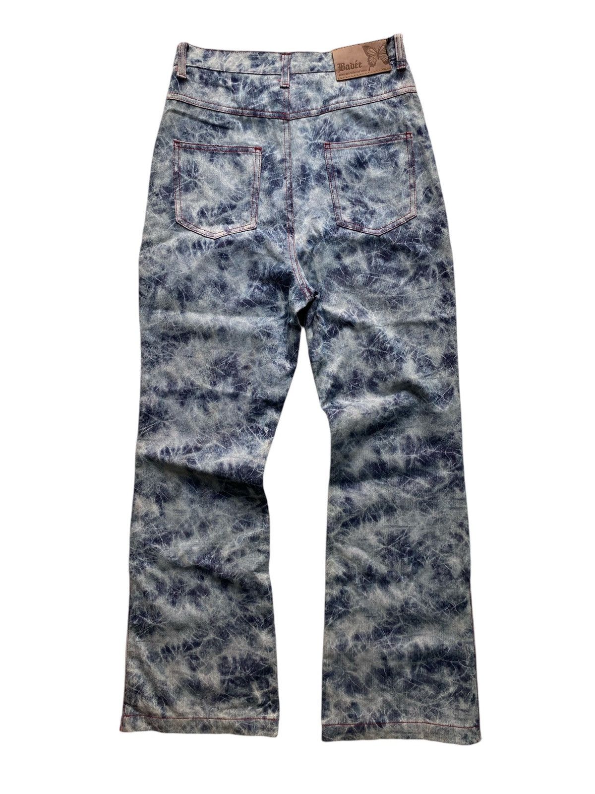Japanese Brand × Le Grande Bleu (L.G.B.) × Yasuyuki Ishii Japanese badee flared blue bleached denim Size US 28 / EU 44 - 2 Thumbnail