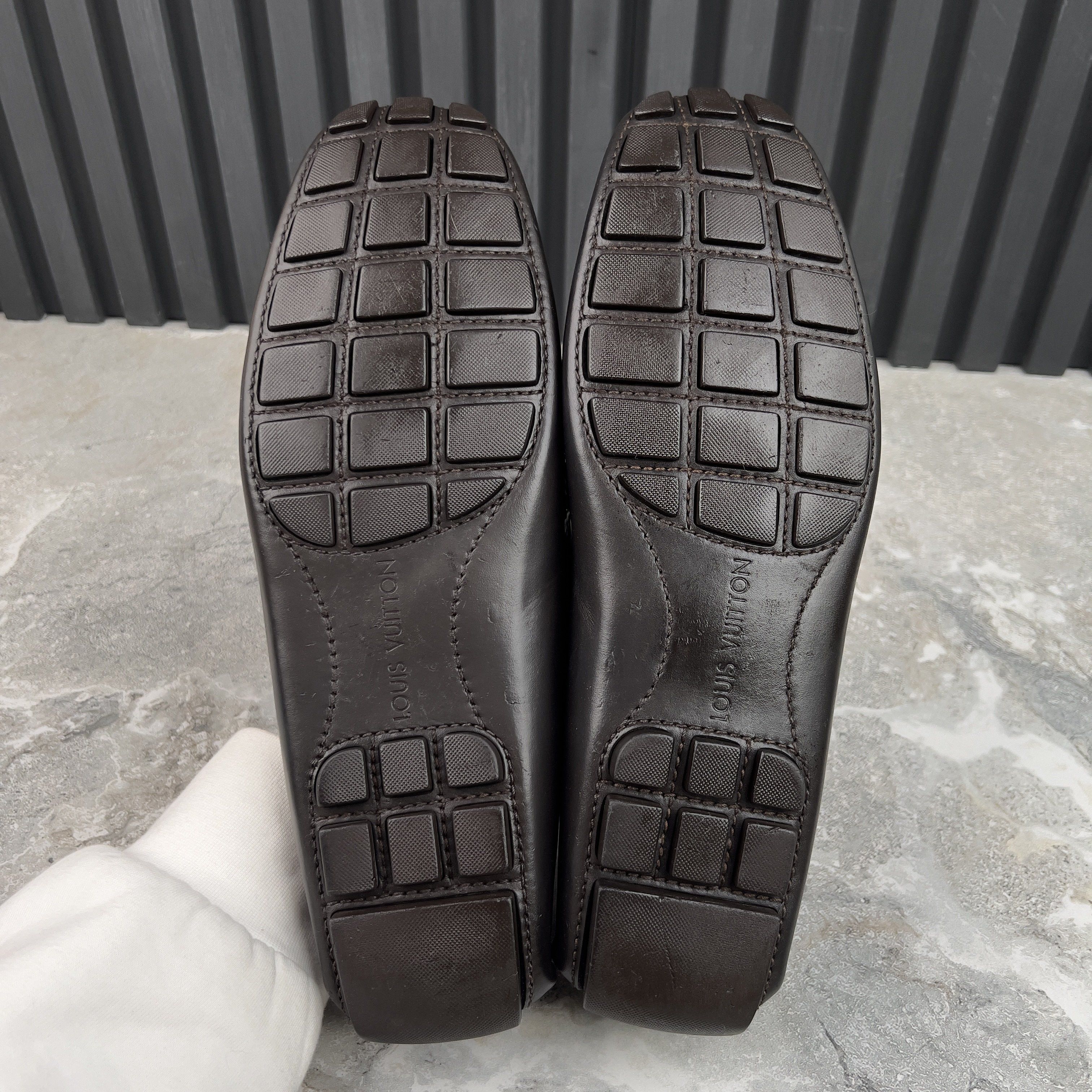 Louis Vuitton Monte Carlo Moccasins Dark Brown Leather Size US 11 / EU 44 - 12 Thumbnail
