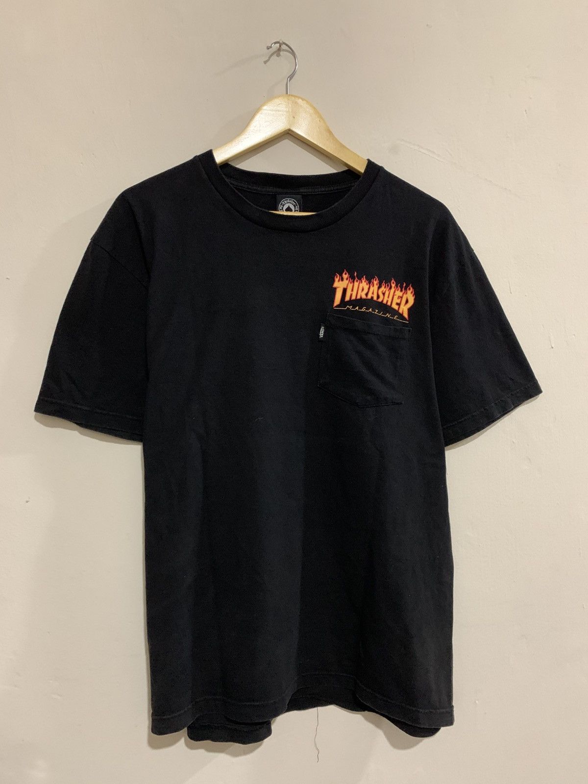 Thrasher Thrasher X Vans Skateboards Flame Shirt Trashed Tee Shirt Size US L / EU 52-54 / 3 - 3 Thumbnail