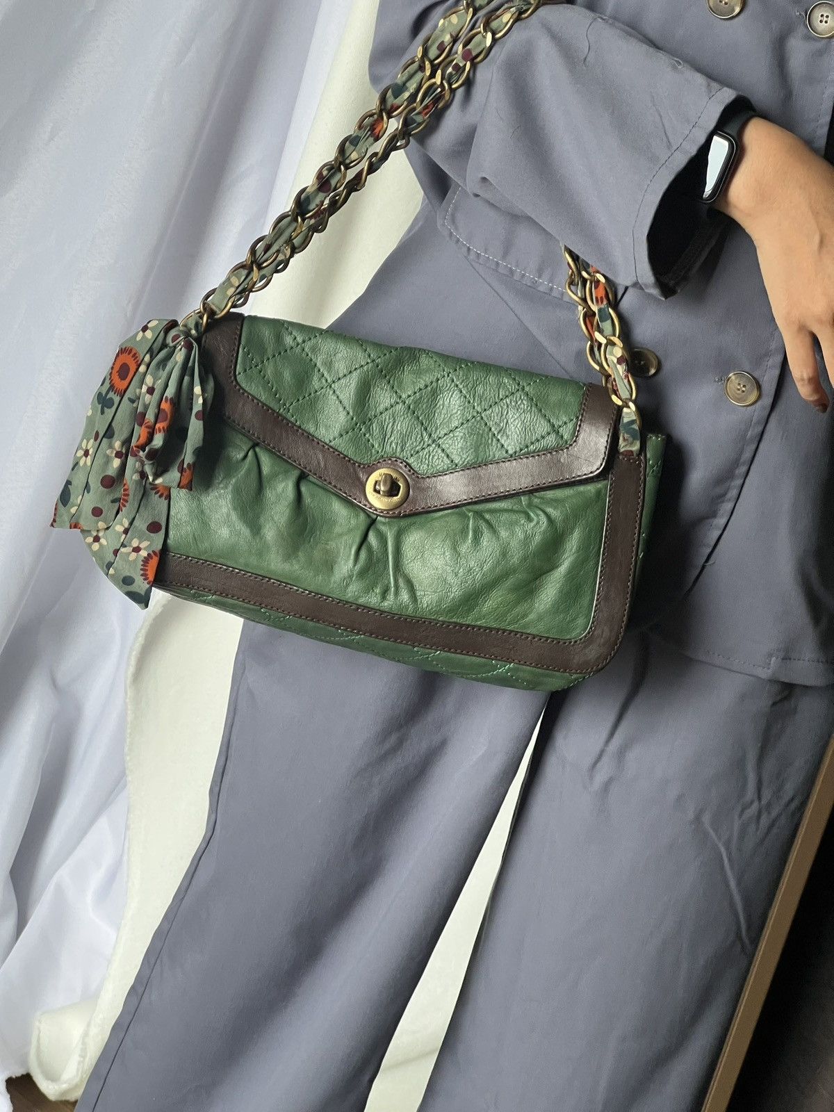 Moschino Moschino “Chain Scarf Green” Shoulder Bag Size ONE SIZE - 25 Thumbnail