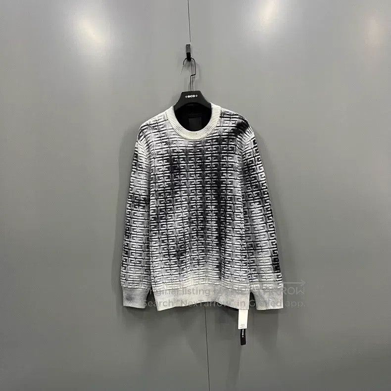 Givenchy Ombre embossed textured knit sweater