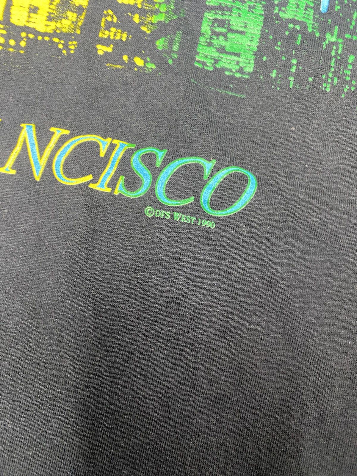 Vintage Vintage Crazy Rare 90’s San Francisco Art Skyline Tee L Size US L / EU 52-54 / 3 - 4 Thumbnail