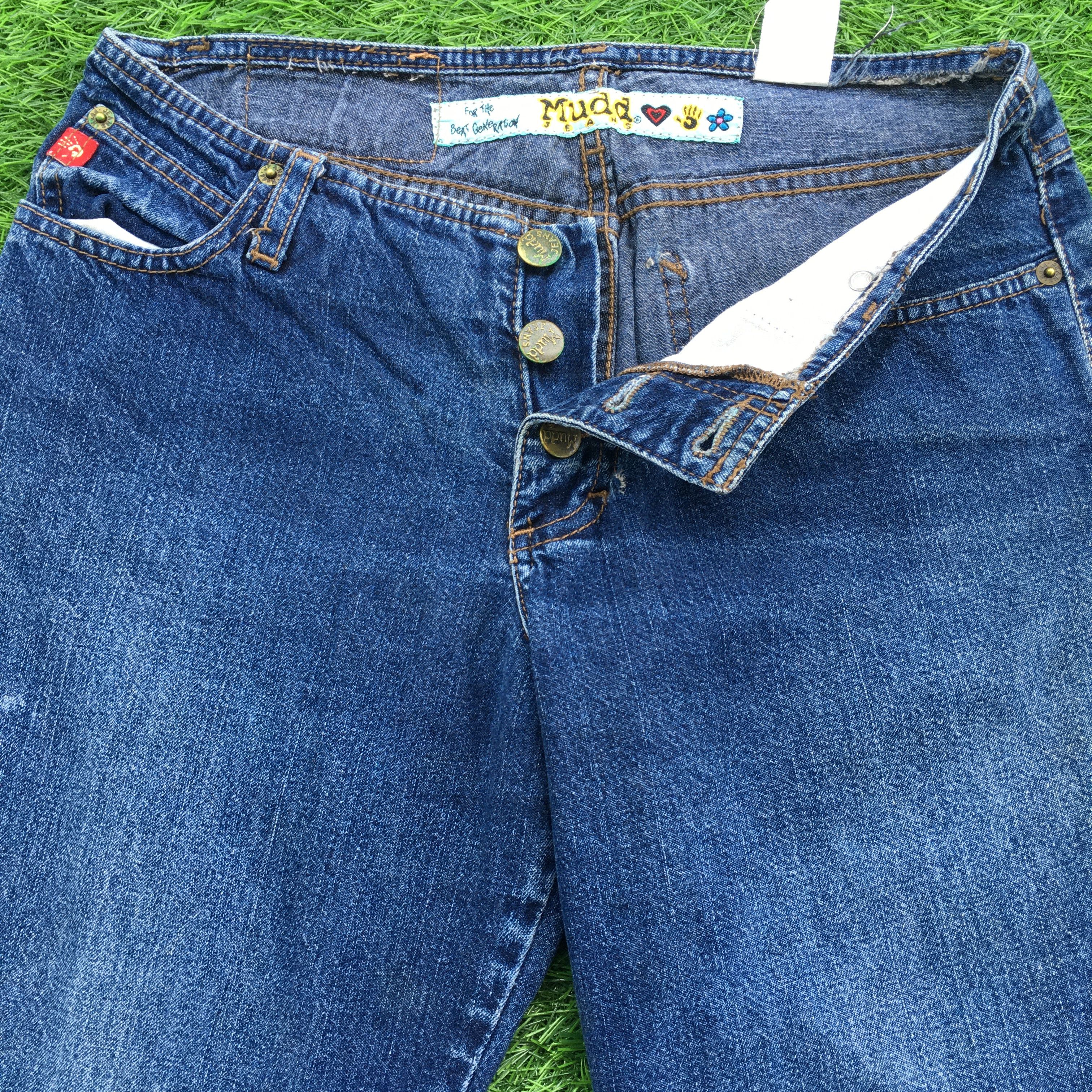 Designer × Jean Expose Button No Waist Multi Pocket Flare Jeans D-980 Size 25" / US 0 / IT 36 - 3 Thumbnail