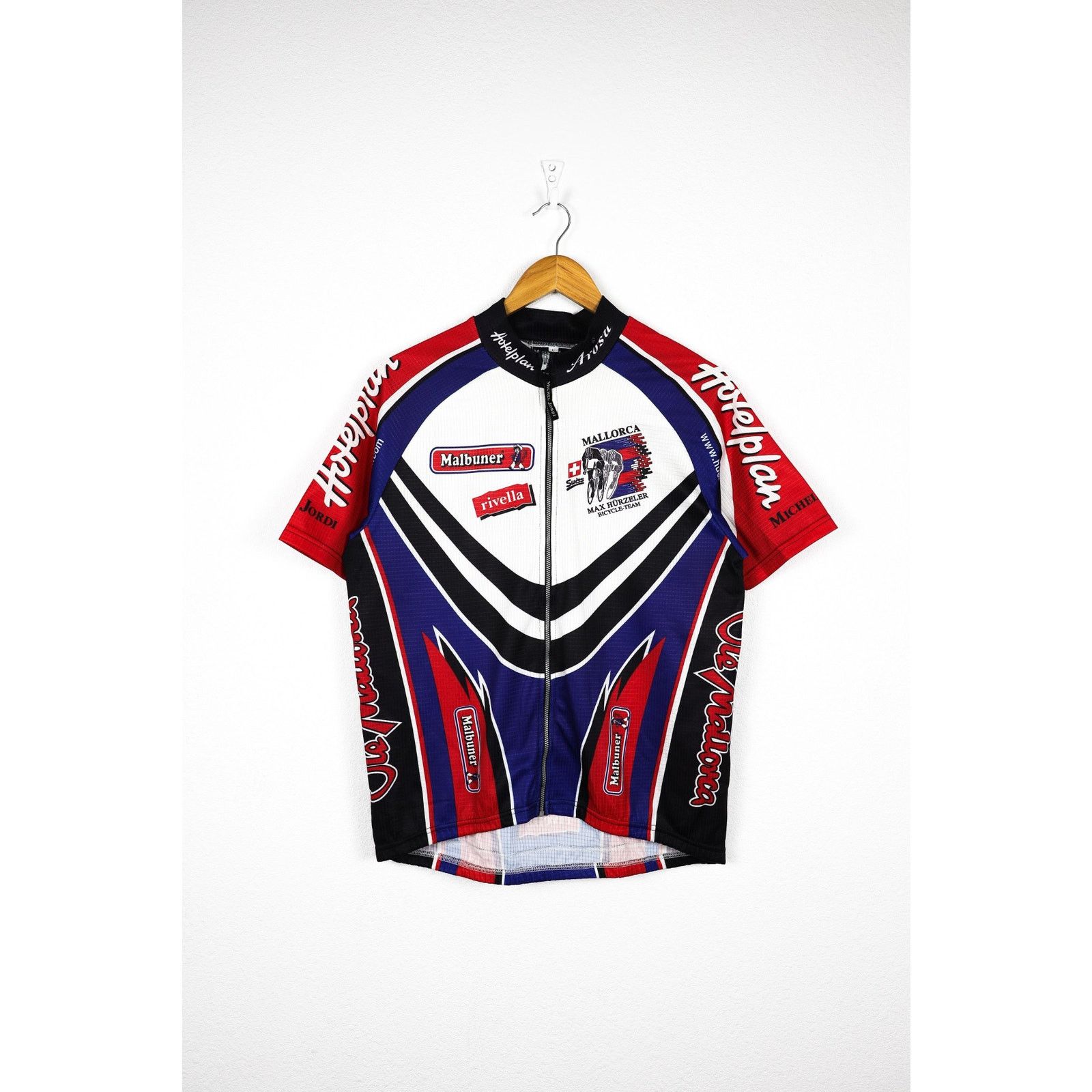 Vintage Vintage Michel Jordi Swiss Mallorca Cycle Jersey Tee 90s Size US L / EU 52-54 / 3 - 1 Thumbnail