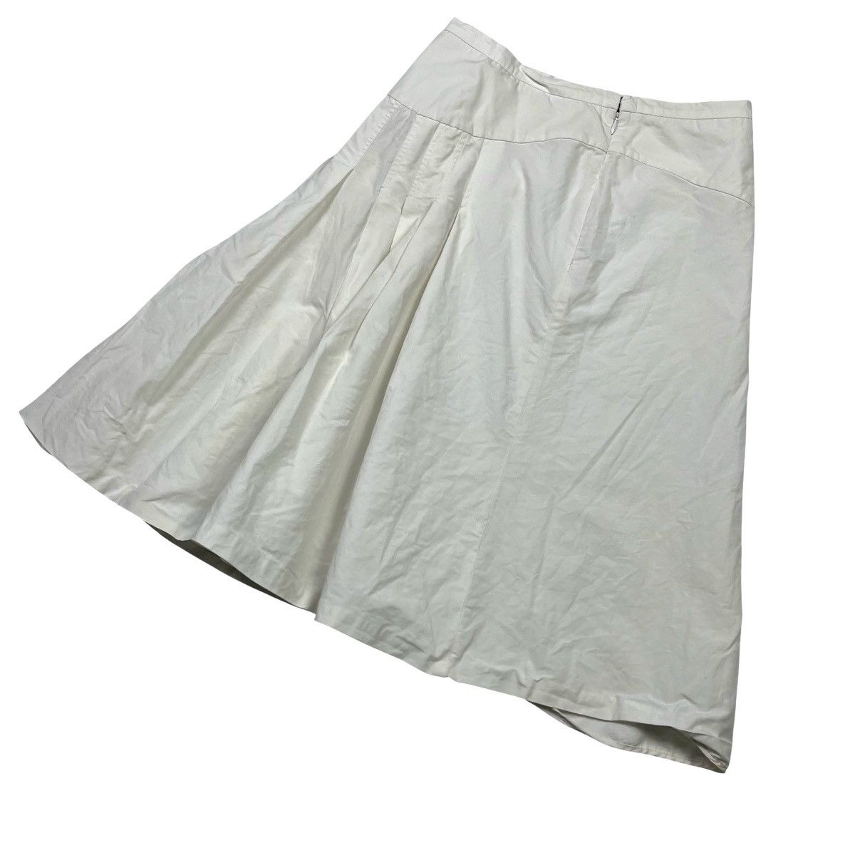 Salvatore Ferragamo × Vintage Salvatore Ferragamo Vintage Luxury Skirt White Size 26" / US 2 / IT 38 - 3 Thumbnail