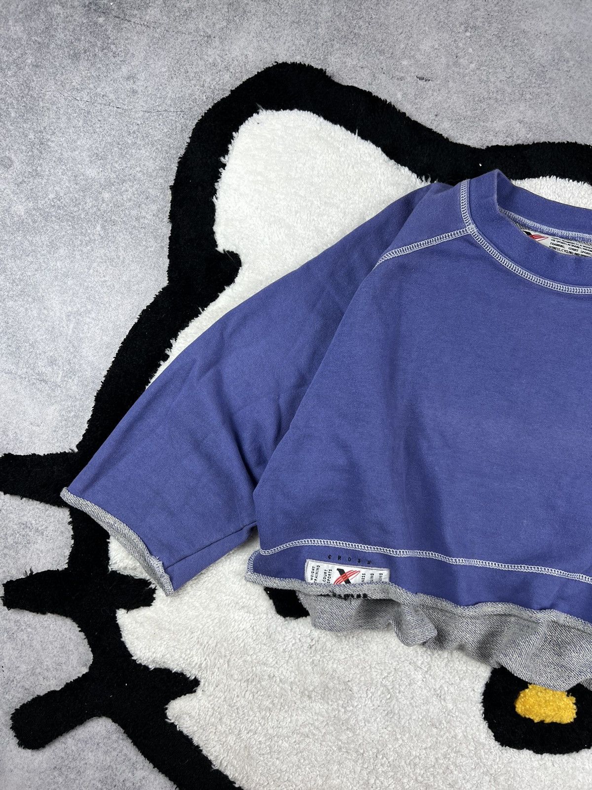 Vintage Vintage 90s Nike Cross Faded Y2K Oversized Cropp Sweatshirt Size S / US 4 / IT 40 - 4 Thumbnail