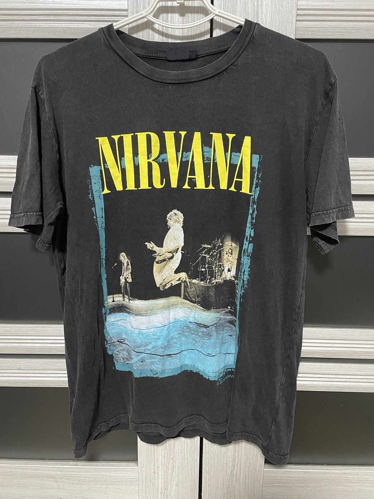 Band Tees × Nirvana × Vintage Nirvana 2014 Live at Reading T Shirt Grunge Tee Rock Size US L / EU 52-54 / 3 - 1 Thumbnail