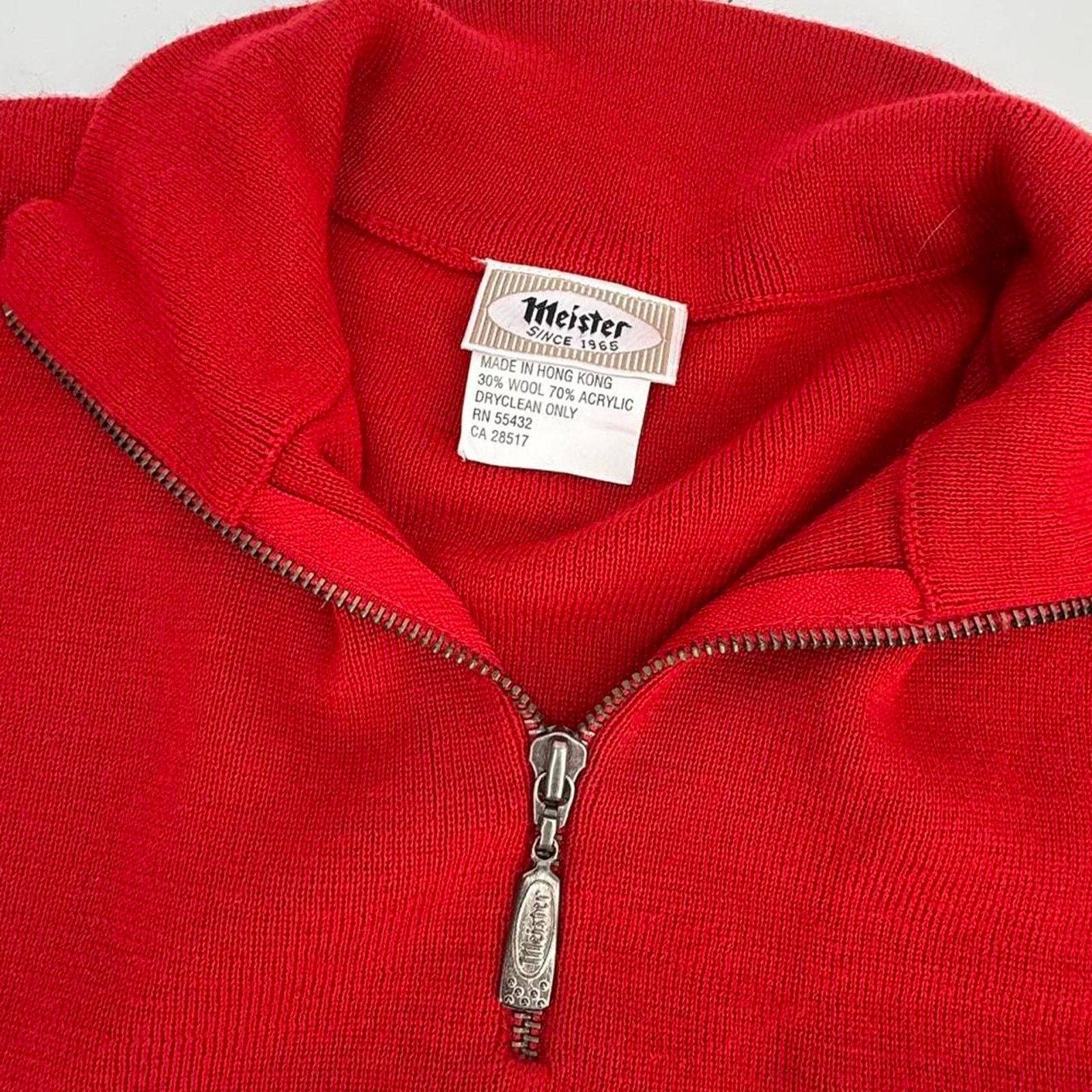 Meister Vintage 90s meister striped baggy quarter zip sweater Size US L / EU 52-54 / 3 - 3 Thumbnail