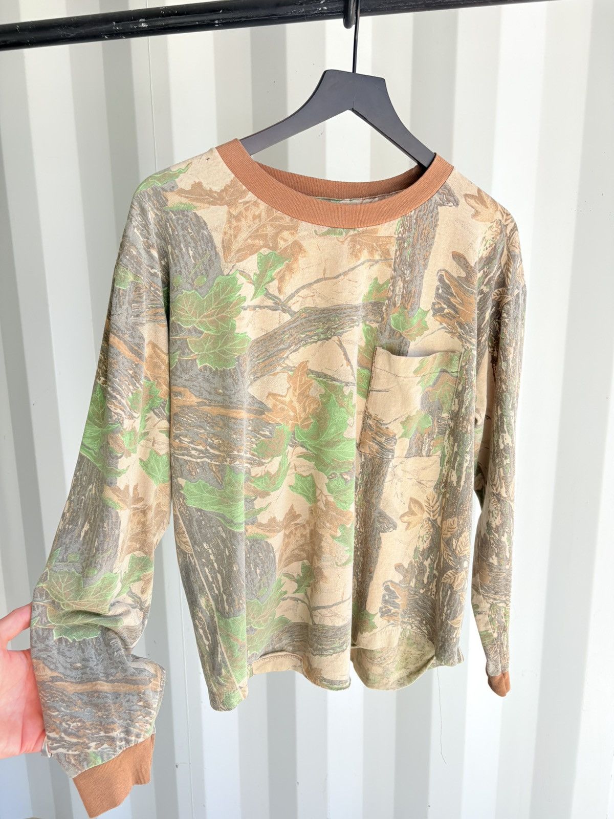 Vintage Vintage Camo Shirt Faded Thrashed Grunge Paper thin Size US XL / EU 56 / 4 - 2 Thumbnail
