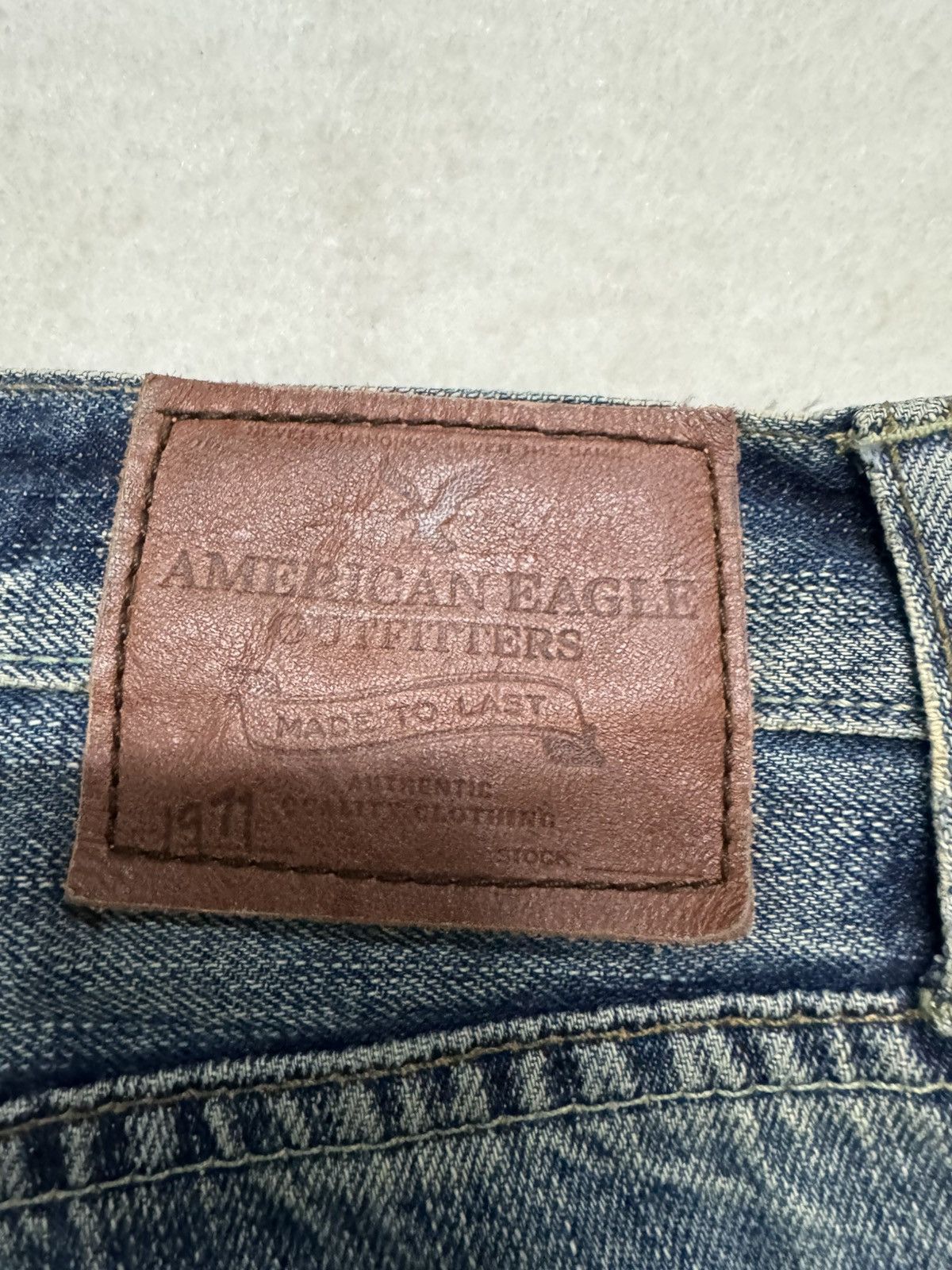 American Eagle Outfitters VINTAGE 2000s AMERICAN EAGLE WHISKER LOW RISE SLIM BOOT Size US 34 / EU 50 - 13 Thumbnail