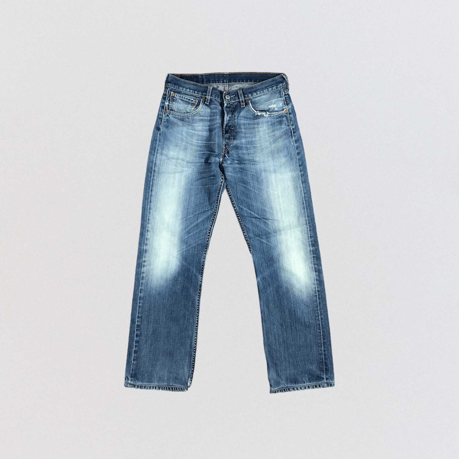 Levi's Vintage Blue Wash Levis 501 Jeans-JM2657 Size US 32 / EU 48 - 1 Thumbnail