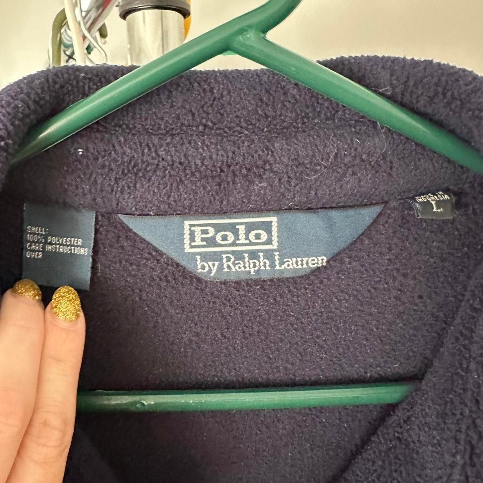 Polo Ralph Lauren × Vintage Vintage Polo Ralph Lauren Full Zip Fleece Jacket size L Size US L / EU 52-54 / 3 - 2 Thumbnail