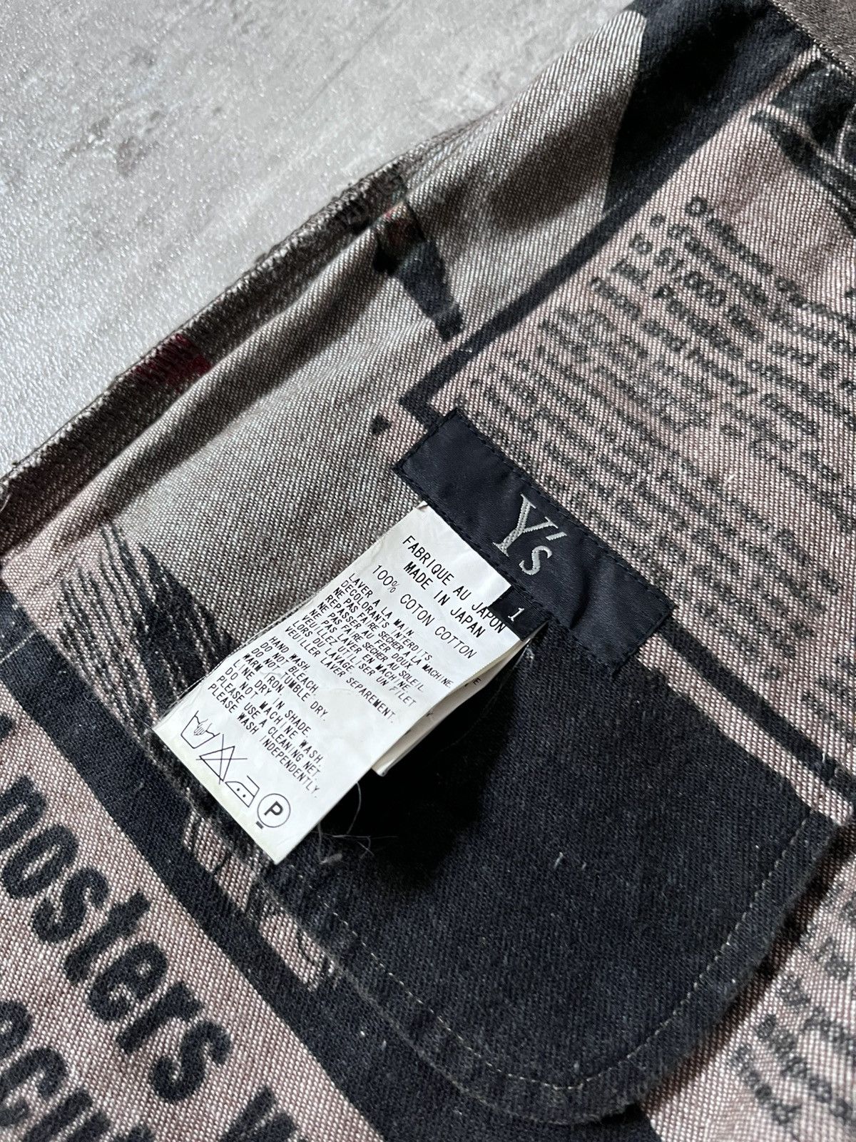 Yohji Yamamoto Y's x Shotaro Ishinomori A/W 2007 reversible pants Size US 30 / EU 46 - 18 Thumbnail