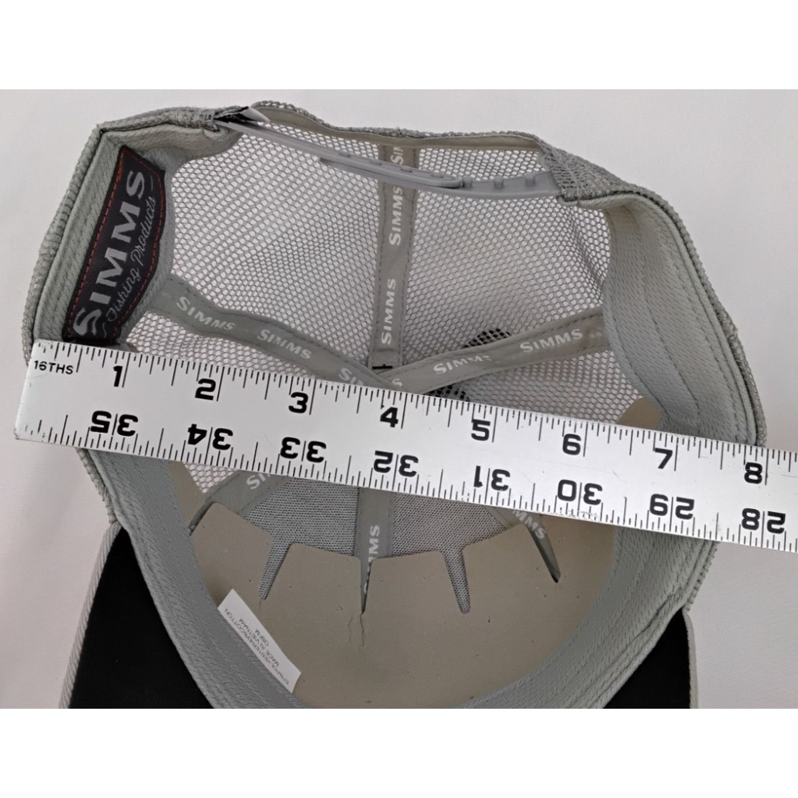 Simms Simms USA Catch Trucker Sterling Gray Ball Cap New With Tag Size ONE SIZE - 15 Thumbnail