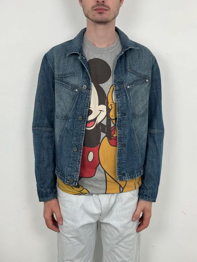 Marithe + Francois Girbaud FW2002 Marithé + François Girbaud Blue Faded Light Denim Jacket Size US S / EU 44-46 / 1 - 2 Thumbnail