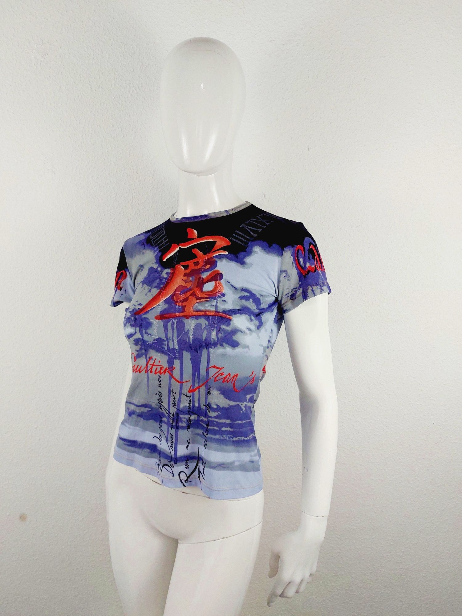 Jean Paul Gaultier Jean Paul Gaultier Tattoo Japanese Letters T-shirt Top Size US XS / EU 42 / 0 - 7 Thumbnail