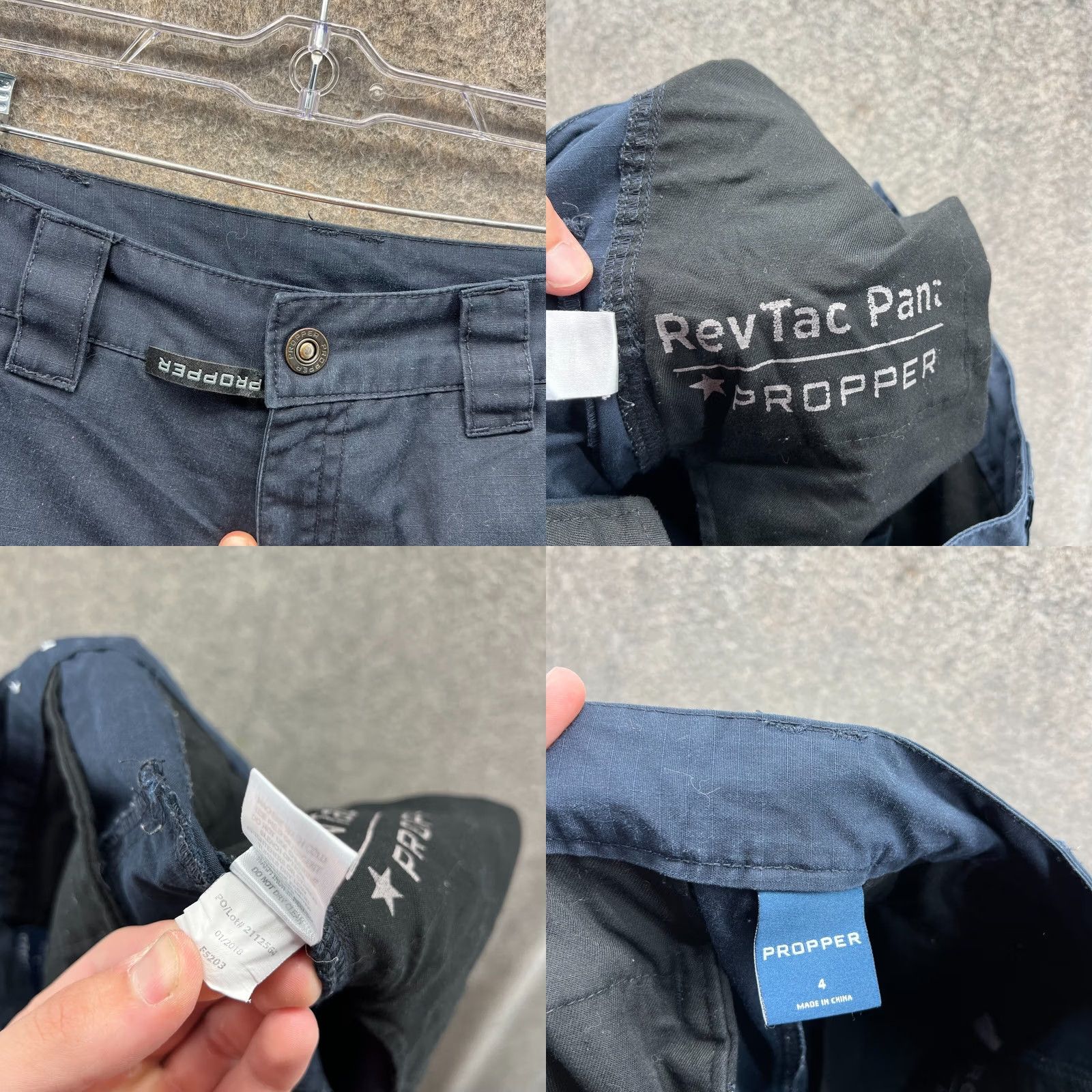 Propper Propper Pants Womens 4 Blue F5203 RevTac Cargo Pockets Ripstop Military Police Size 27" / US 4 / IT 40 - 8 Thumbnail