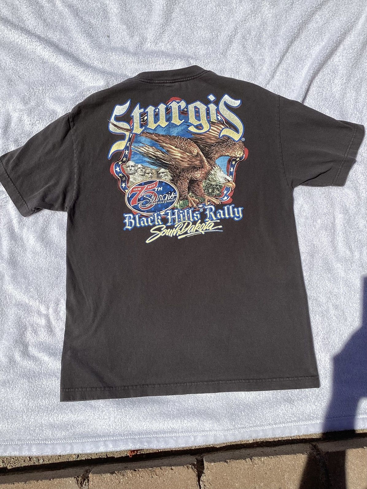 AAA 2015 Sturgis South Dakota Black Hills motorcycle rally tee Size US L / EU 52-54 / 3 - 1 Thumbnail