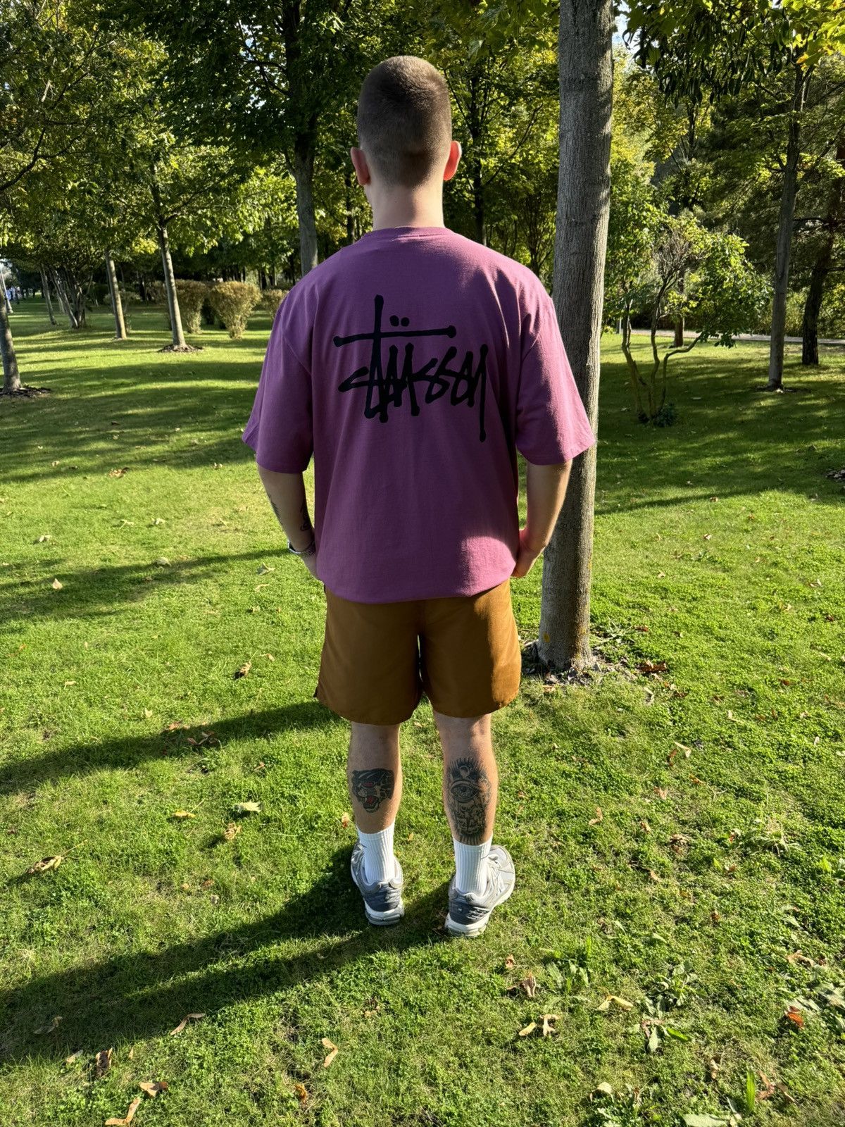 Designer × Hypebeast × Stussy Stussy Basic Berry T-shirt Size US XL / EU 56 / 4 - 6 Thumbnail