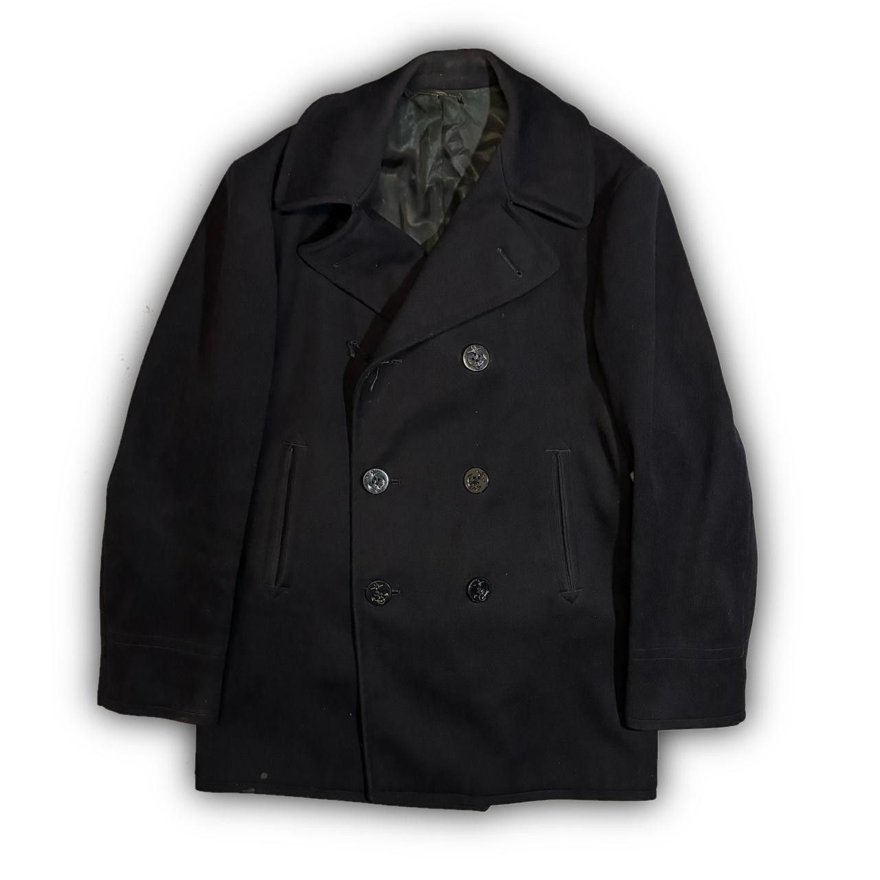 image of Designer Size38 Mens 1940S Vintage Navy in Black (Size Small)