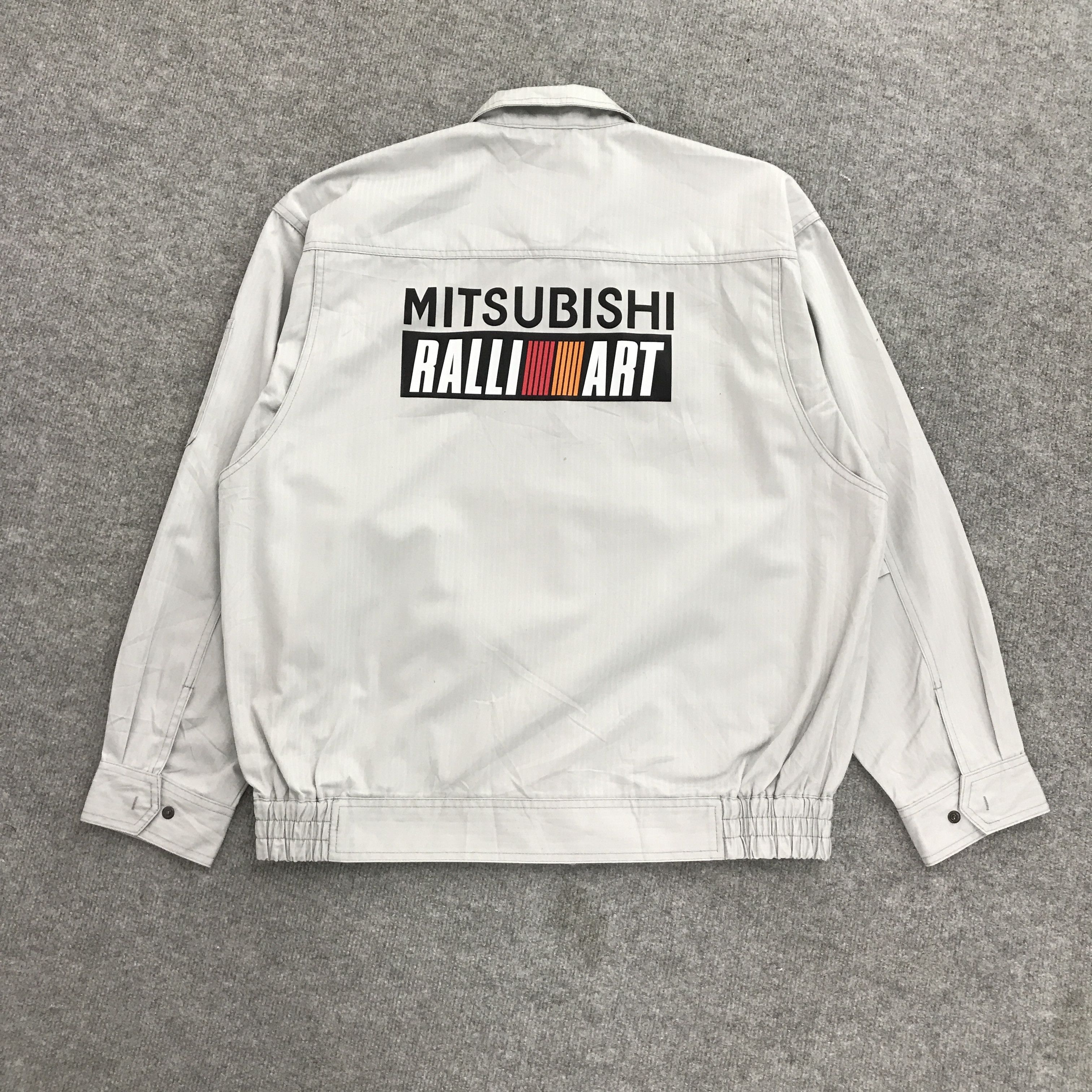 Japanese Brand MITSUBISHI RALLIART ZIPPER UNIFORM WORK CUSTOM JACKET Size US L / EU 52-54 / 3 - 1 Thumbnail