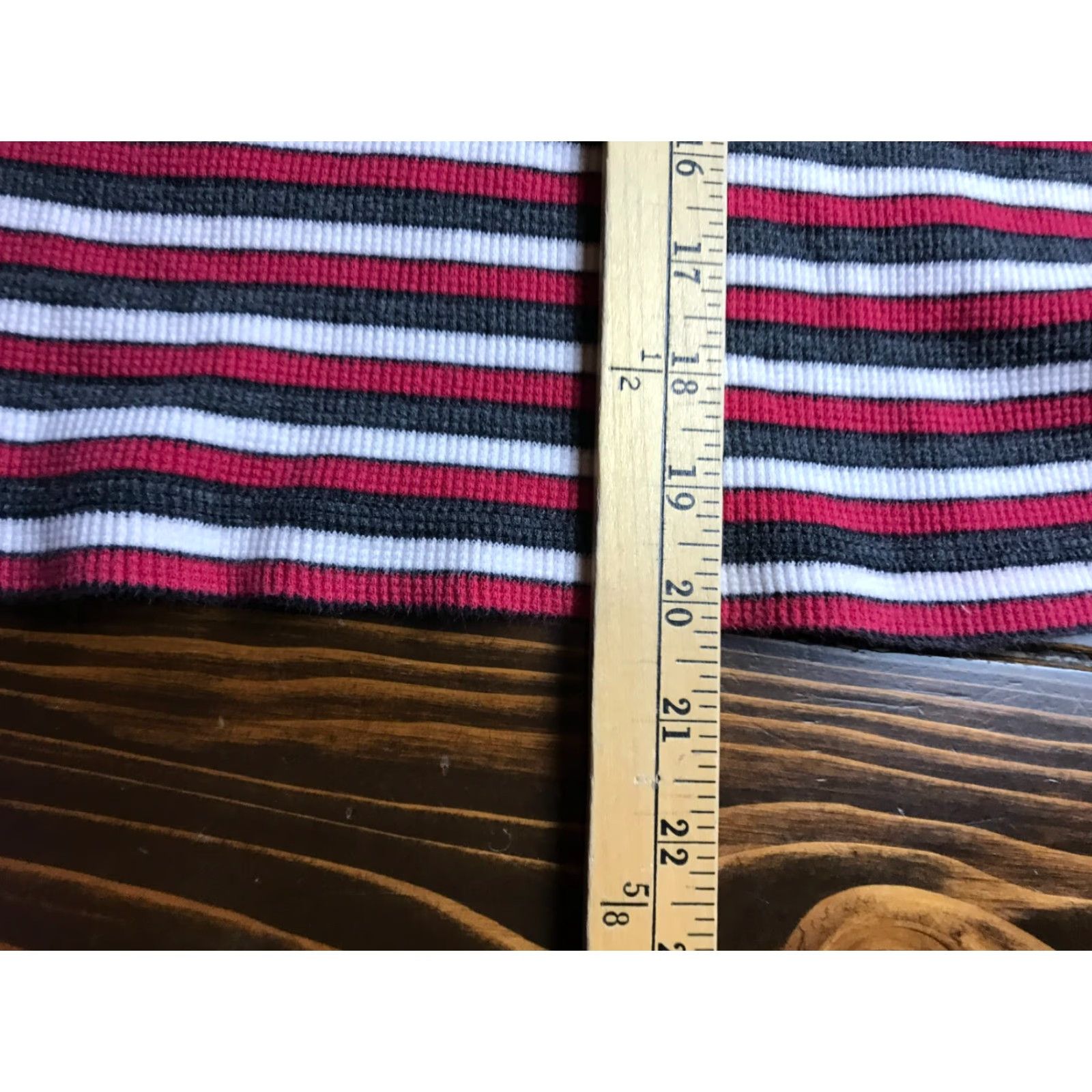 Vintage **Women's Size XL Maurices Red Gray White Striped T-Shirt** User: **Vintage Women's Size XL Maurices Red Gray White Striped T-Shirt** Size XL / US 12-14 / IT 48-50 - 4 Thumbnail