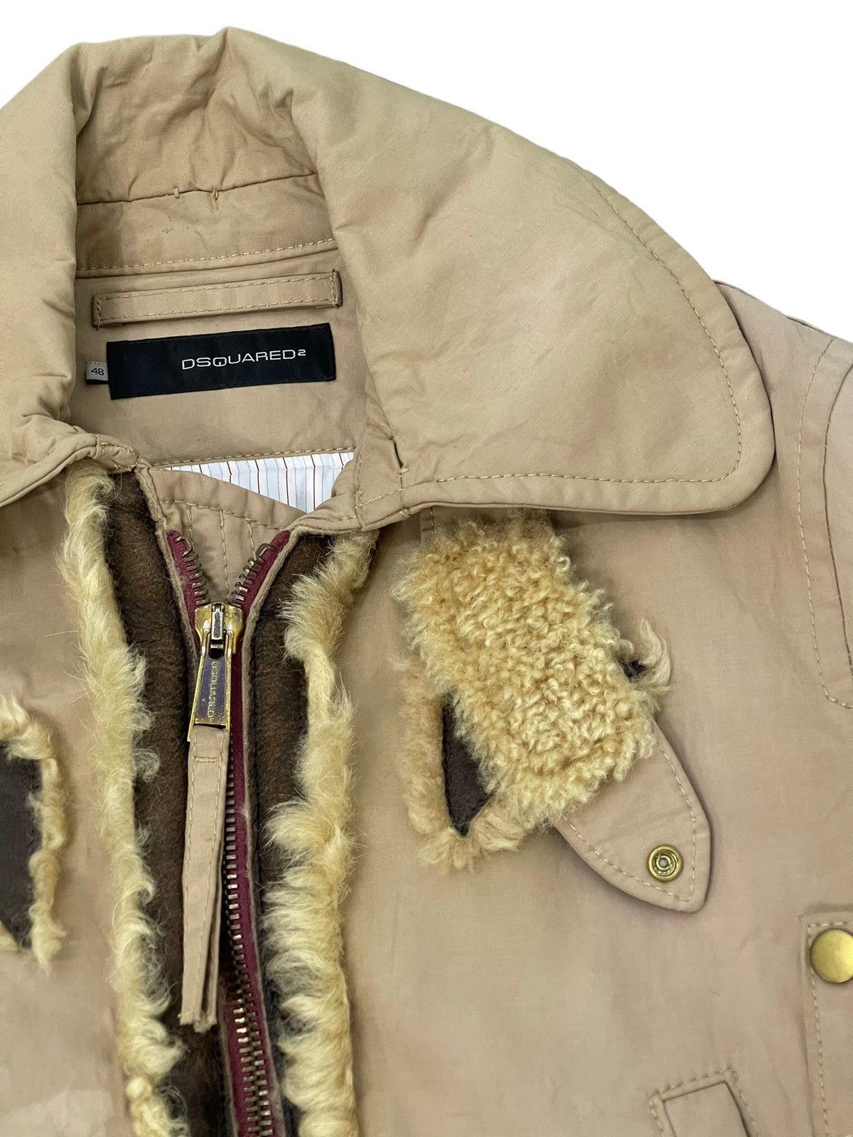 Dsquared2 Bomber Style Dsquared2 Italy Waxed Shearling Parts Slim 5🟩4 Size US M / EU 48-50 / 2 - 10 Thumbnail