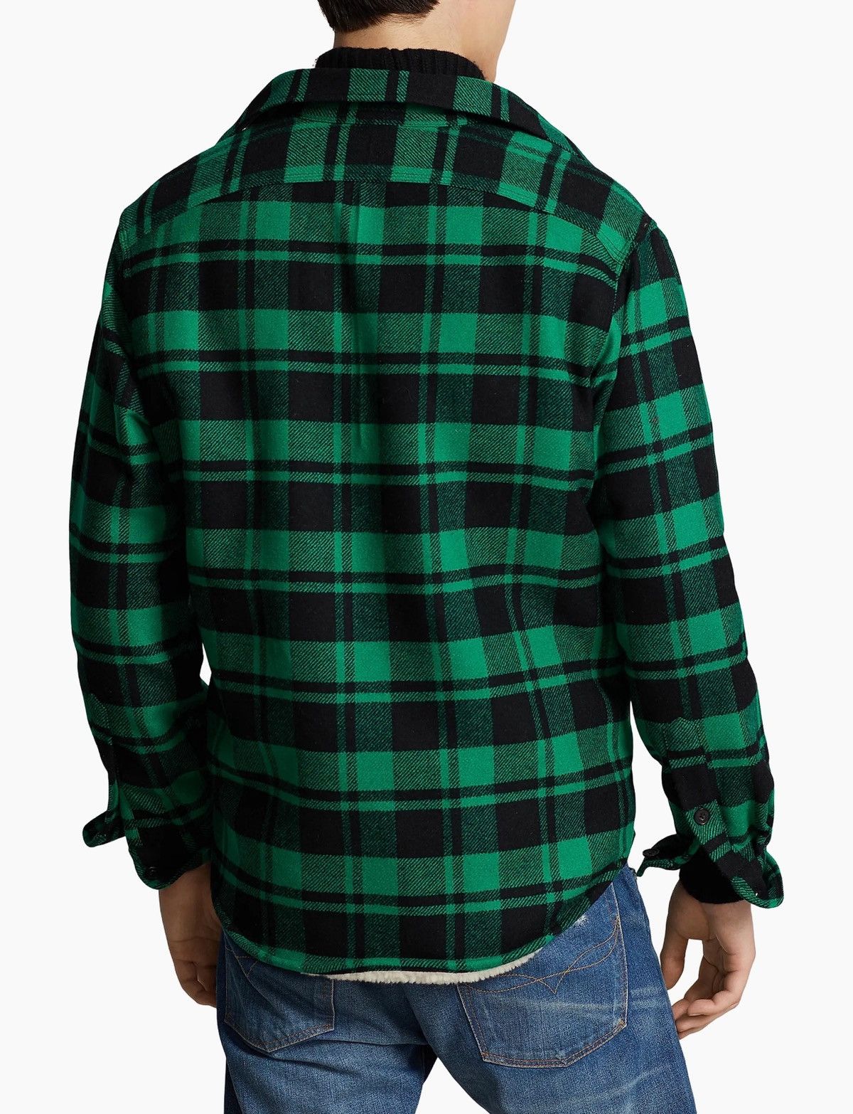 Polo Ralph Lauren Polo Ralph Lauren Fleece-Lined Green Plaid Shirt Jacket XL Size US XL / EU 56 / 4 - 3 Thumbnail