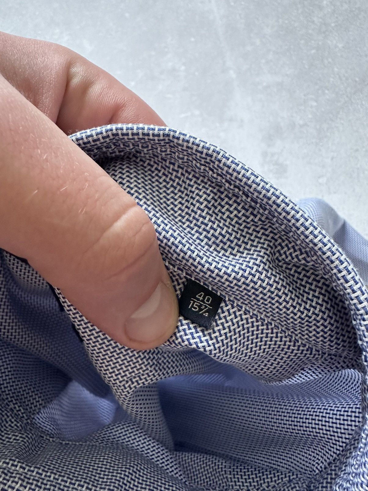 Boggi boggi milano shirt long sleeve slim fit size 40/15 blue Size US M / EU 48-50 / 2 - 10 Thumbnail