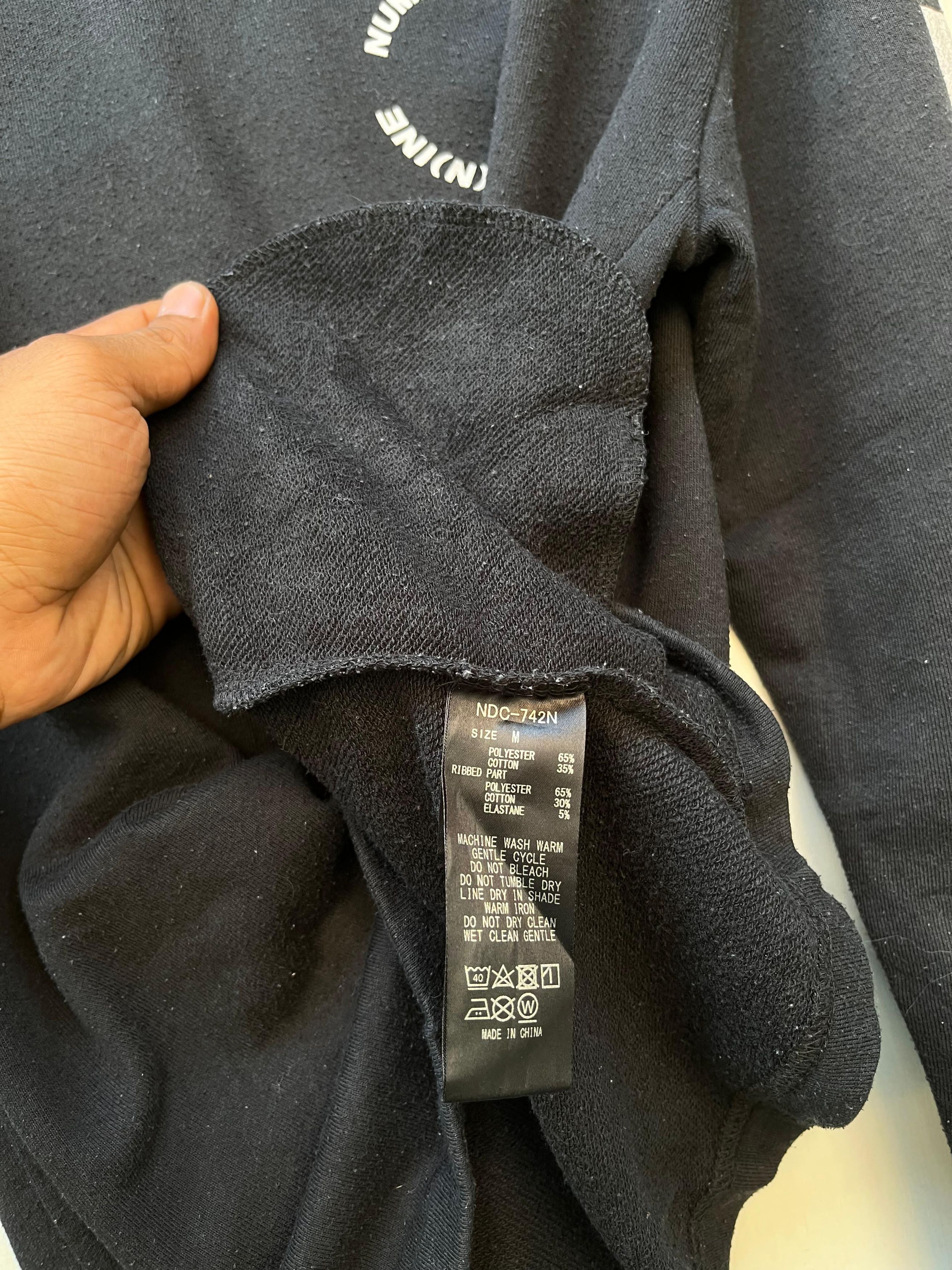 Number (N)ine Number (N)ine Black Sweatshirt Size US M / EU 48-50 / 2 - 7 Thumbnail