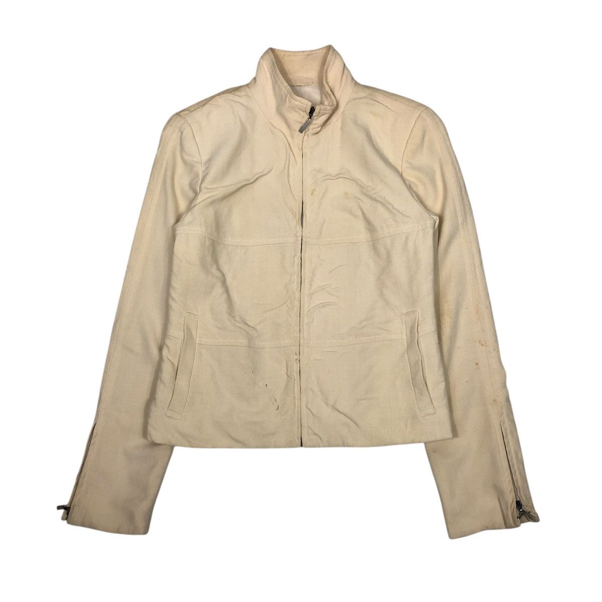 Vintage 🔥VINTAGE CROPPED BIKER JACKET NOVESPAZIO ISSEY MIYAKE Size US S / EU 44-46 / 1 - 1 Thumbnail