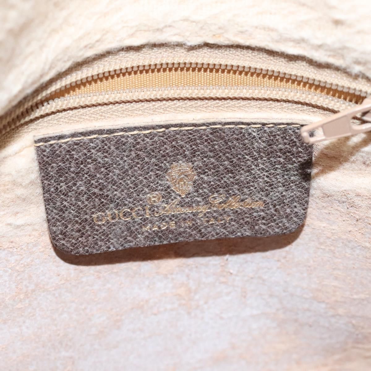 Gucci GUCCI GG Supreme Web Sherry Line Bag Pvc Beige Gold 89 02 Size ONE SIZE - 18 Thumbnail