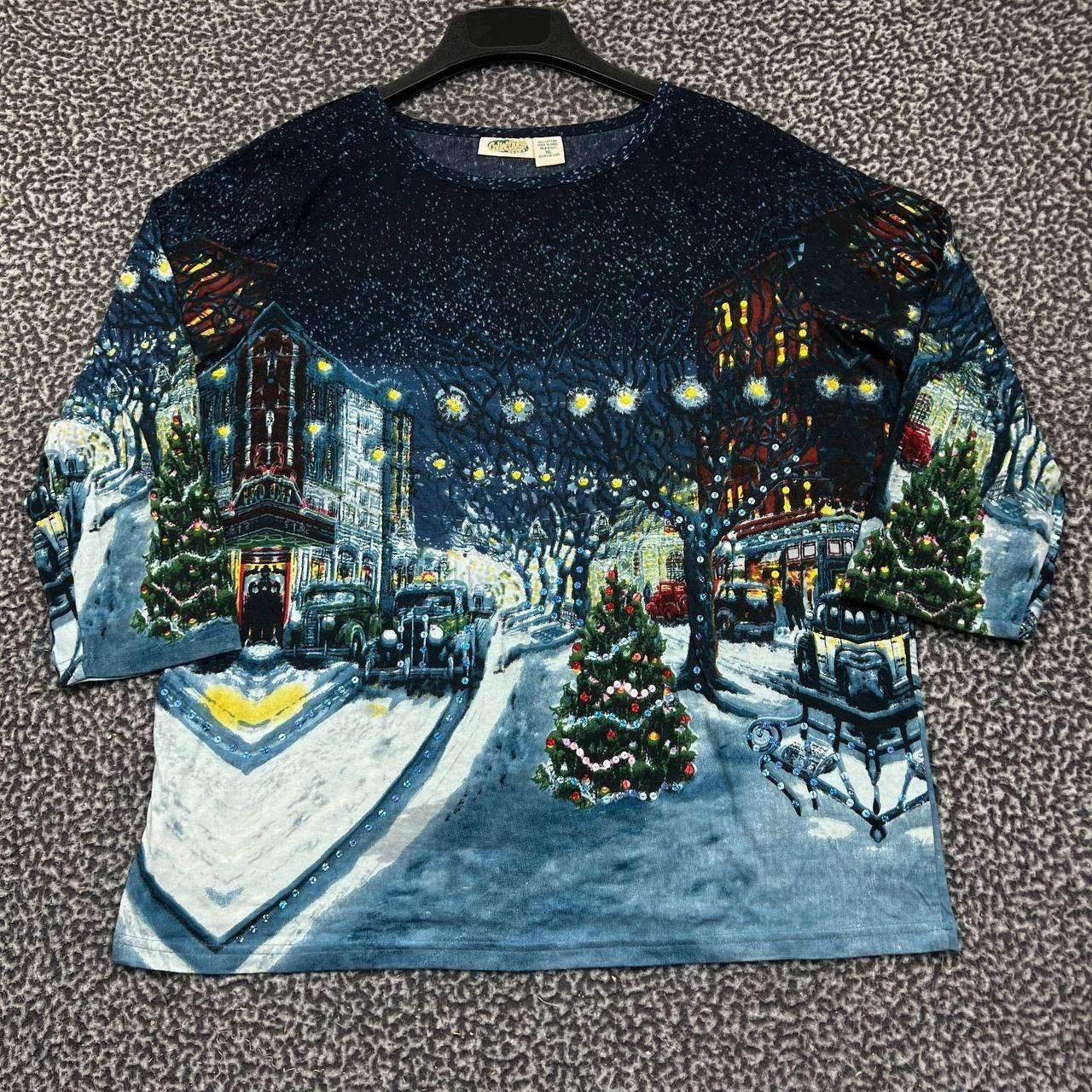 Other Vintage Collections Etc. Top Women XL Winter Holiday Cotton Size XL / US 12-14 / IT 48-50 - 1 Thumbnail