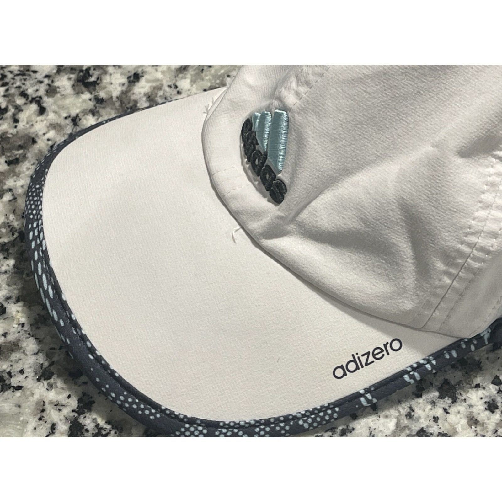 Adidas Adidas Hat Adizero Cap White Blue Embroidered Climacool Womens Size ONE SIZE - 3 Thumbnail