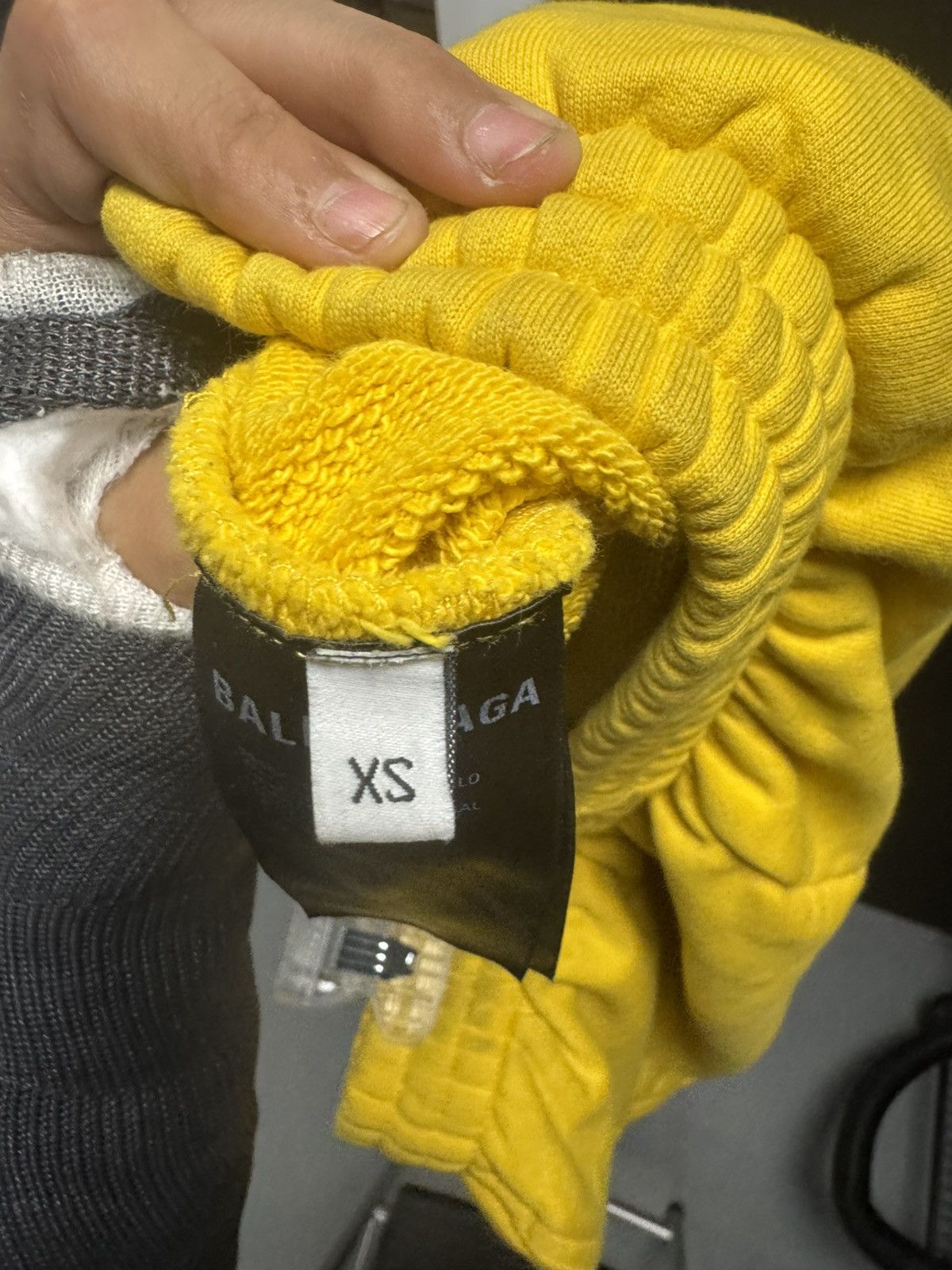 Balenciaga Political Campaign Sweat Short Yellow
