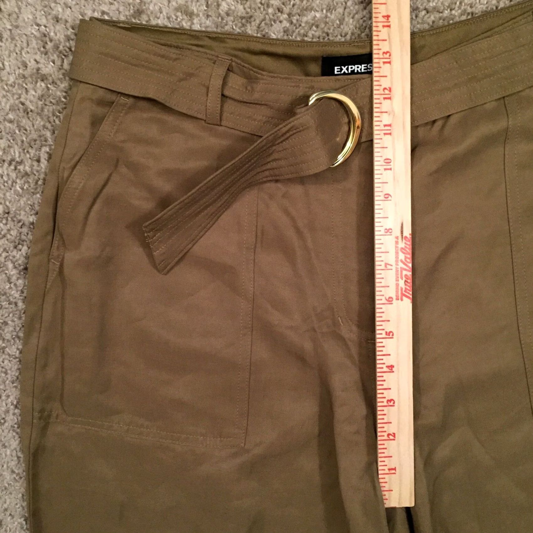 Express Express Pants Womens Brown Ankle High Rise Baggy Size 12 Size 34" / US 12 / IT 48 - 4 Thumbnail