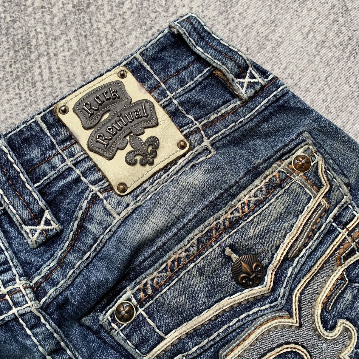 Japanese Brand Vintage Rock Revival Punk Triple Stitch Size US 33 - 10 Thumbnail