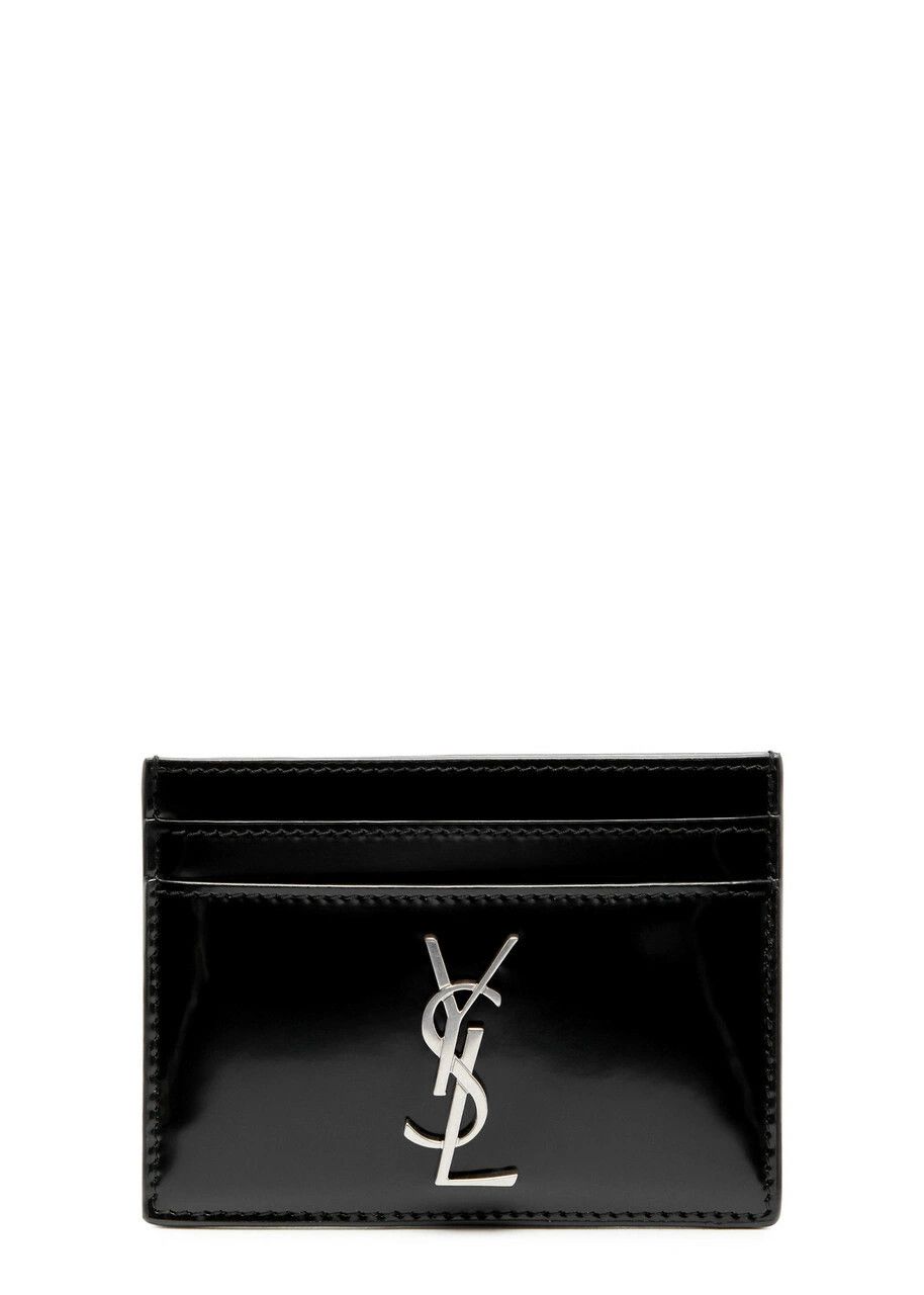 Saint Laurent Paris o1b1hav110125 370778 Size: OS / Cassandre Card Case in Black Size ONE SIZE - 1 Thumbnail