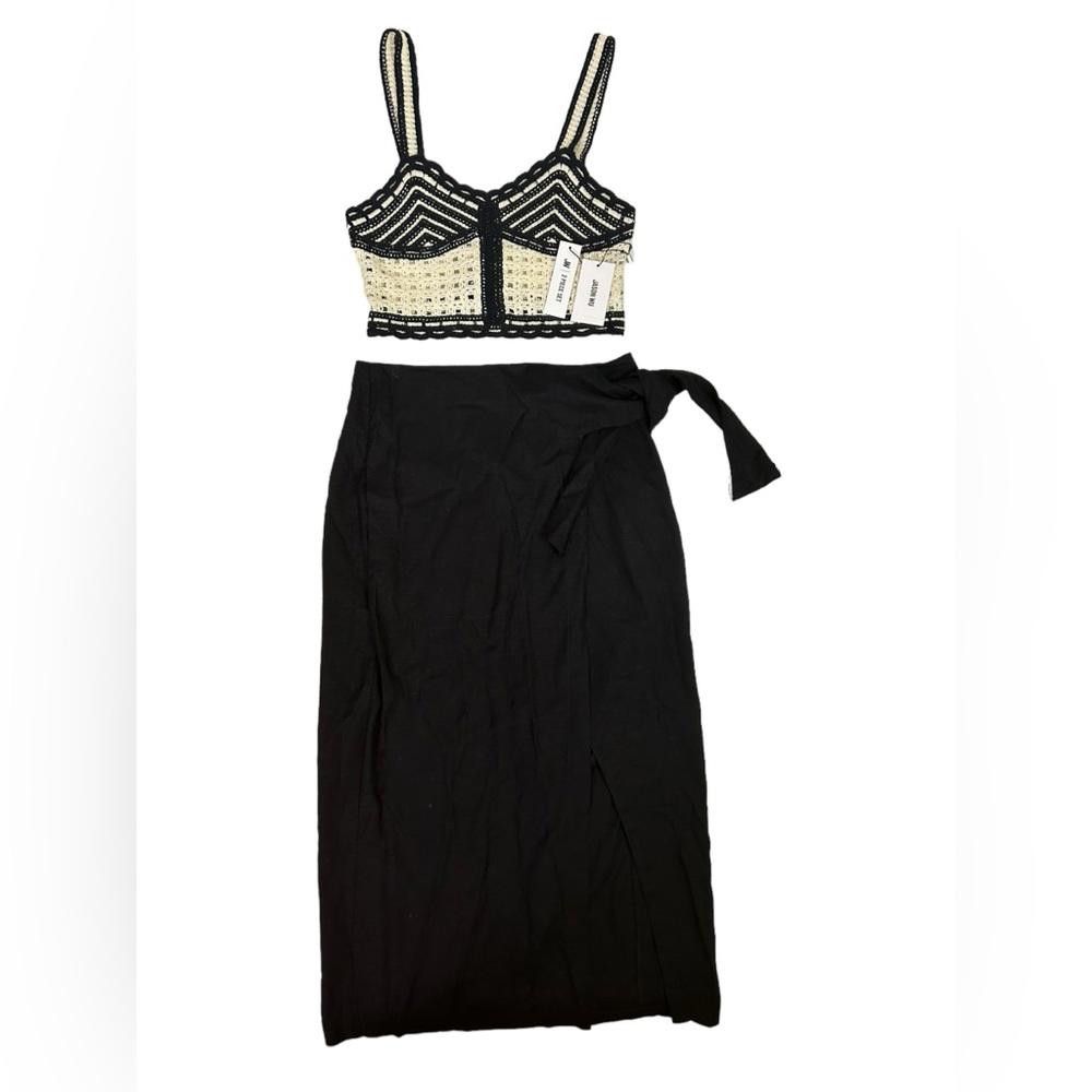 Designer Jason Wu l NWT Linen Blend Crochet Two Piece Dress Size 2 Size XS / US 0-2 / IT 36-38 - 1 Thumbnail