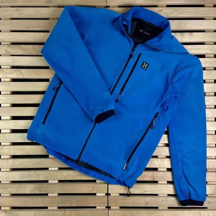 Haglofs Mens Fleece Bomber Jacket Haglofs Size XL Blue Windstoper Size US XL / EU 56 / 4 - 1 Thumbnail
