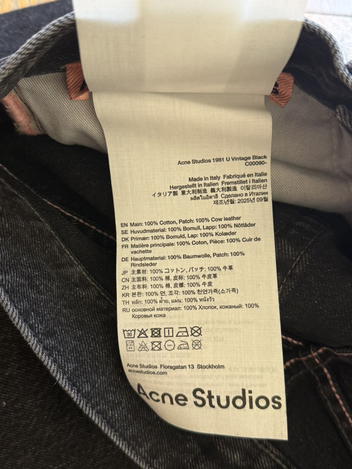 Acne Studios NWT - 1981U Vintage Black Size US 28 / EU 44 - 7 Thumbnail